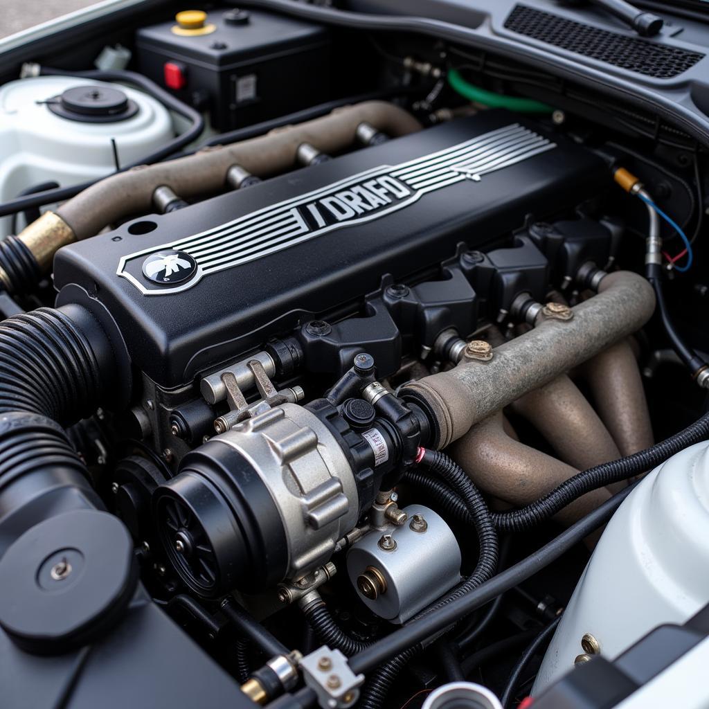 BMW E46 M3 GTR Engine Closeup