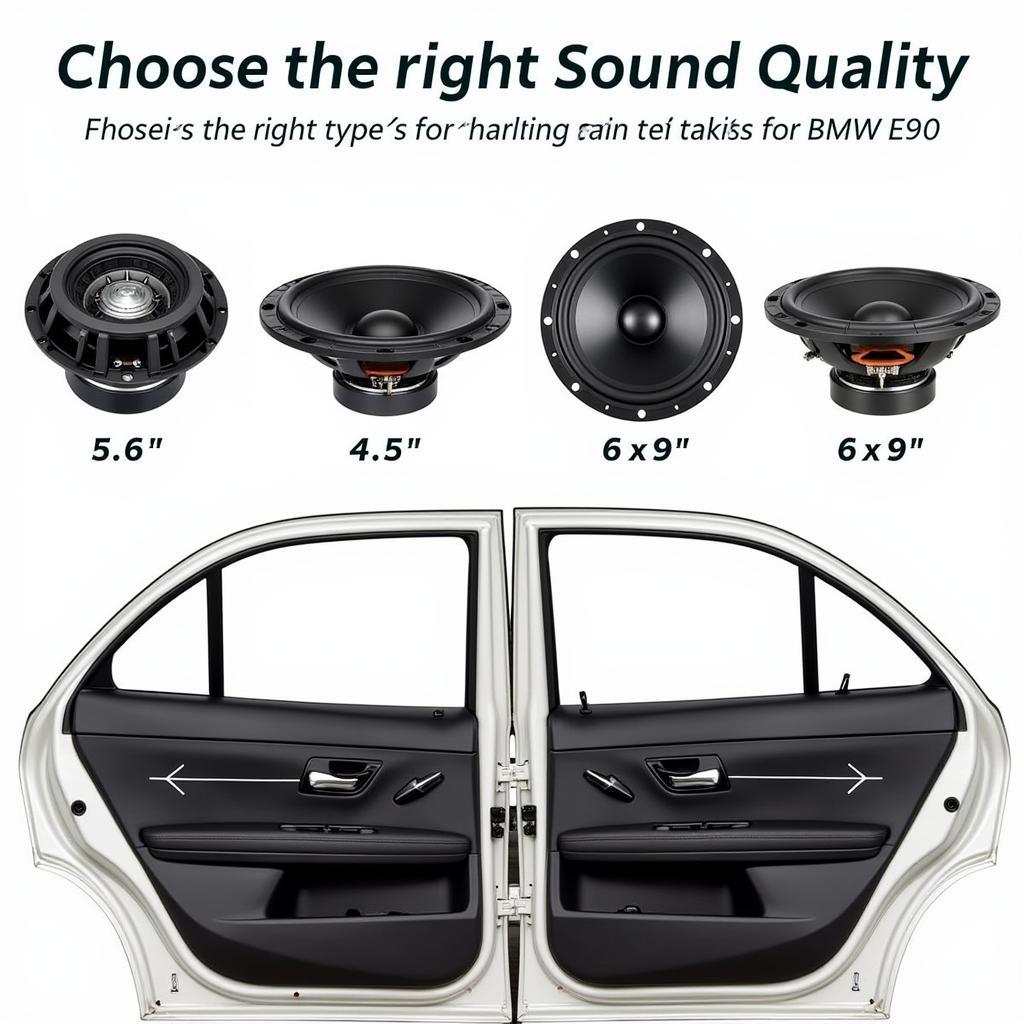 BMW E90 Speaker Upgrade Options - Explore various speaker types and sizes for your car audio upgrade.