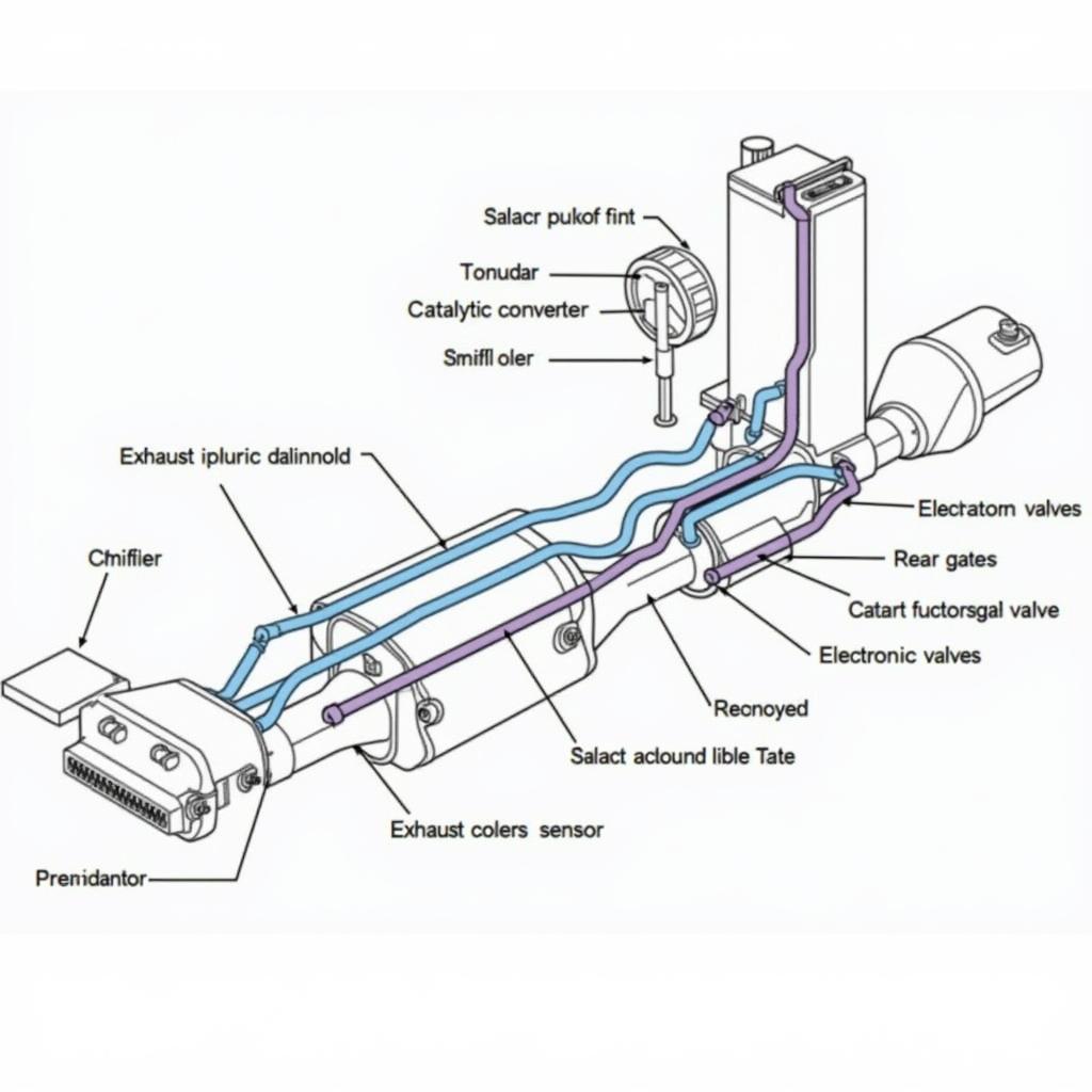 BMW Exhaust System Diagram