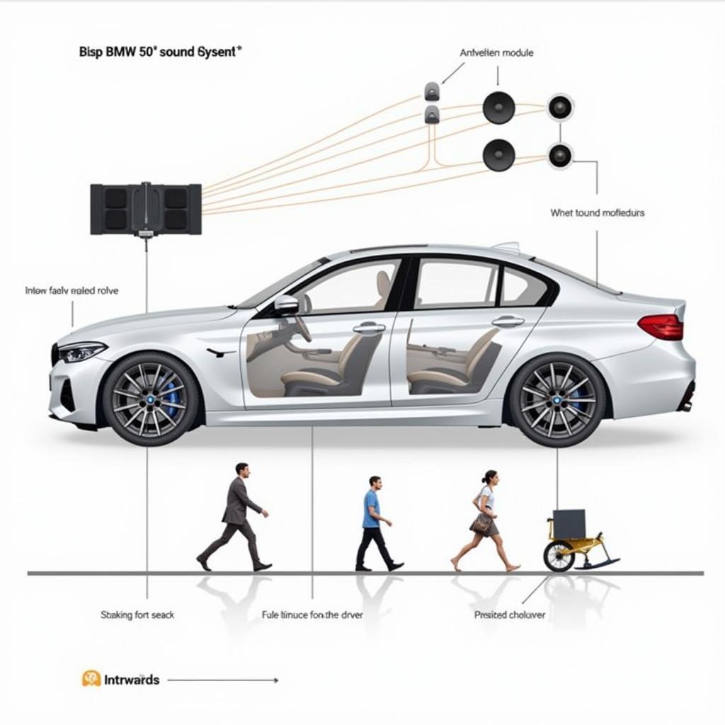 BMW i4 M50 Iconic Sound System Components