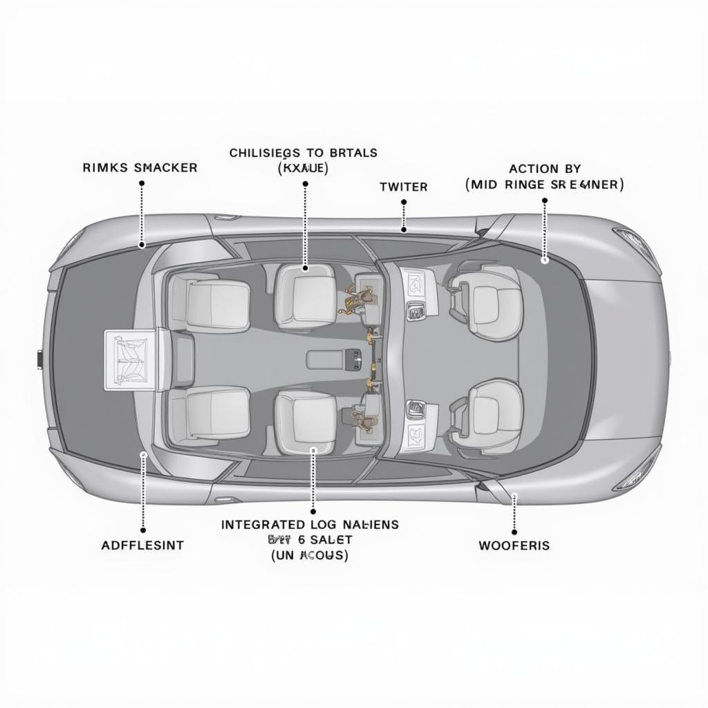 BMW i4 Standard Sound System Layout