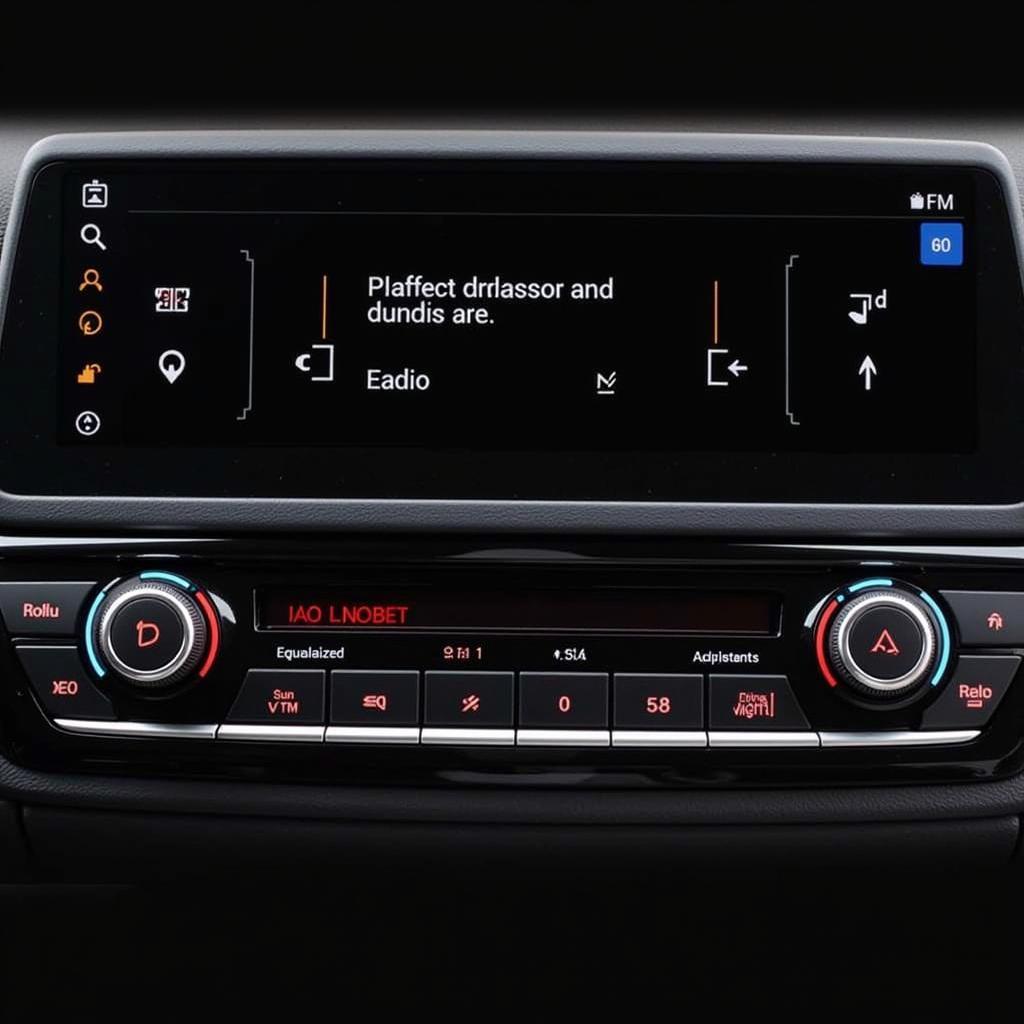 BMW Individual Audio System in-car dashboard controls