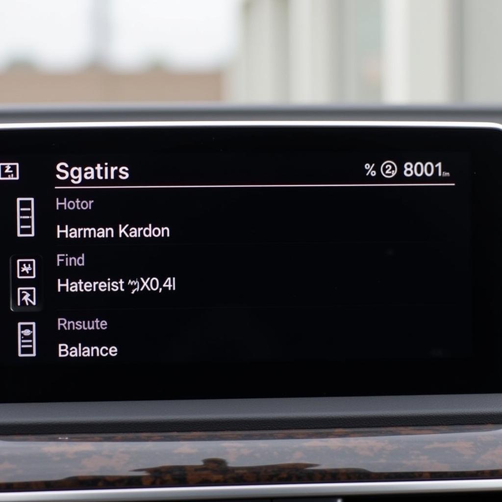 BMW Infotainment Audio Settings