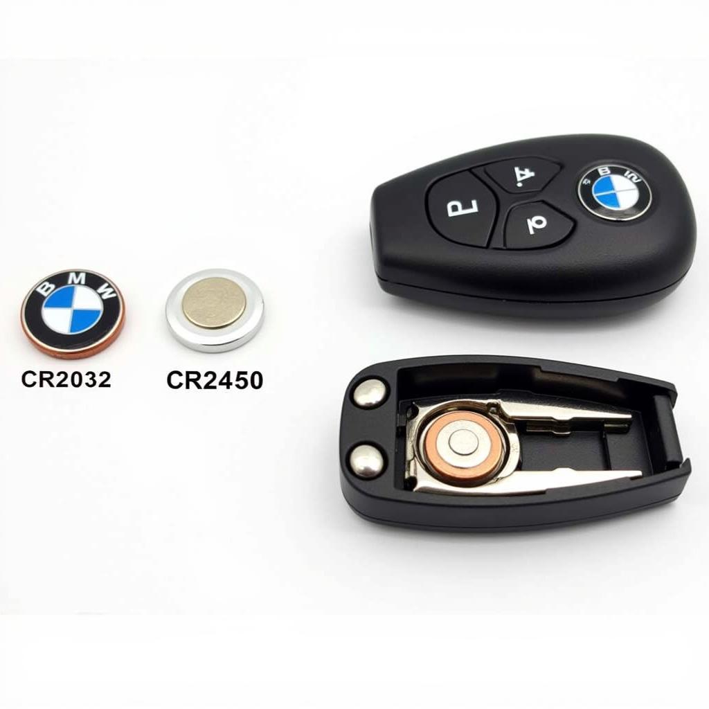 BMW Key Fob Battery Types - CR2032 and CR2450