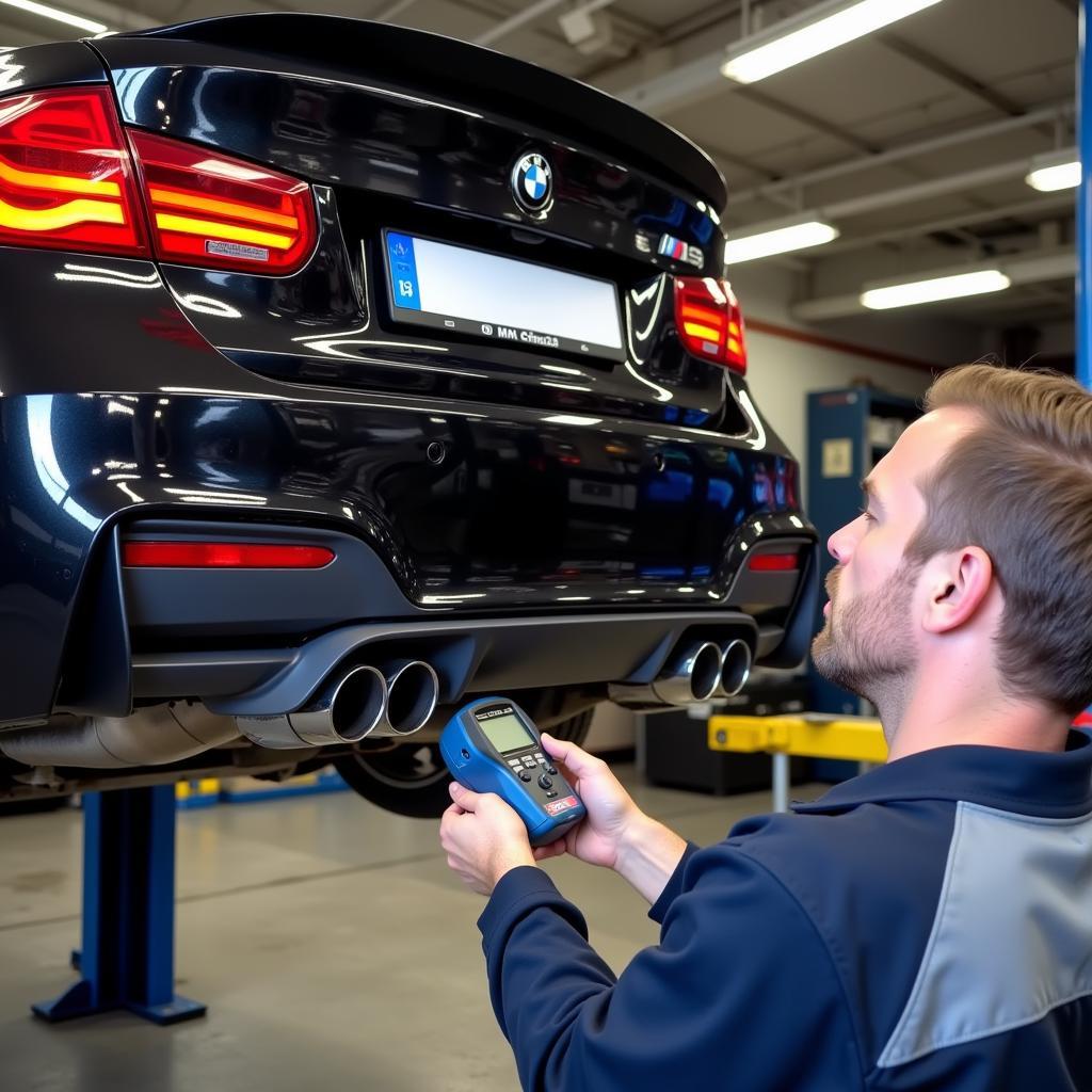 BMW M3 Exhaust Leak Detection