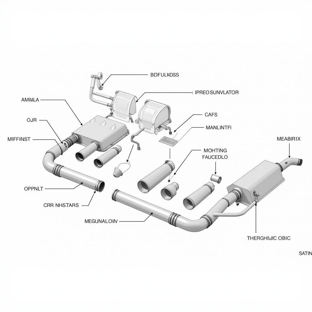 BMW X5 M50i Exhaust System Diagram