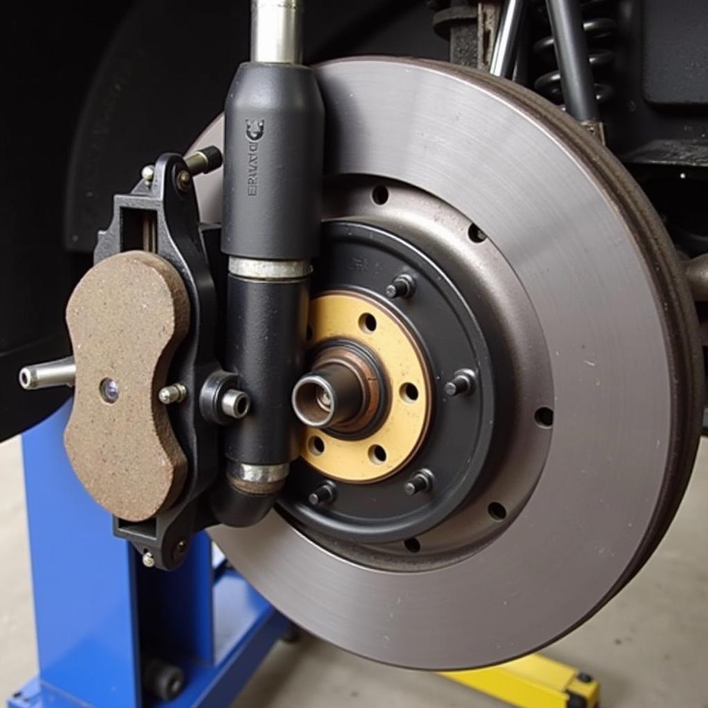 Inspecting Rear Brakes of a BMW Z4 for Squeaking Noise