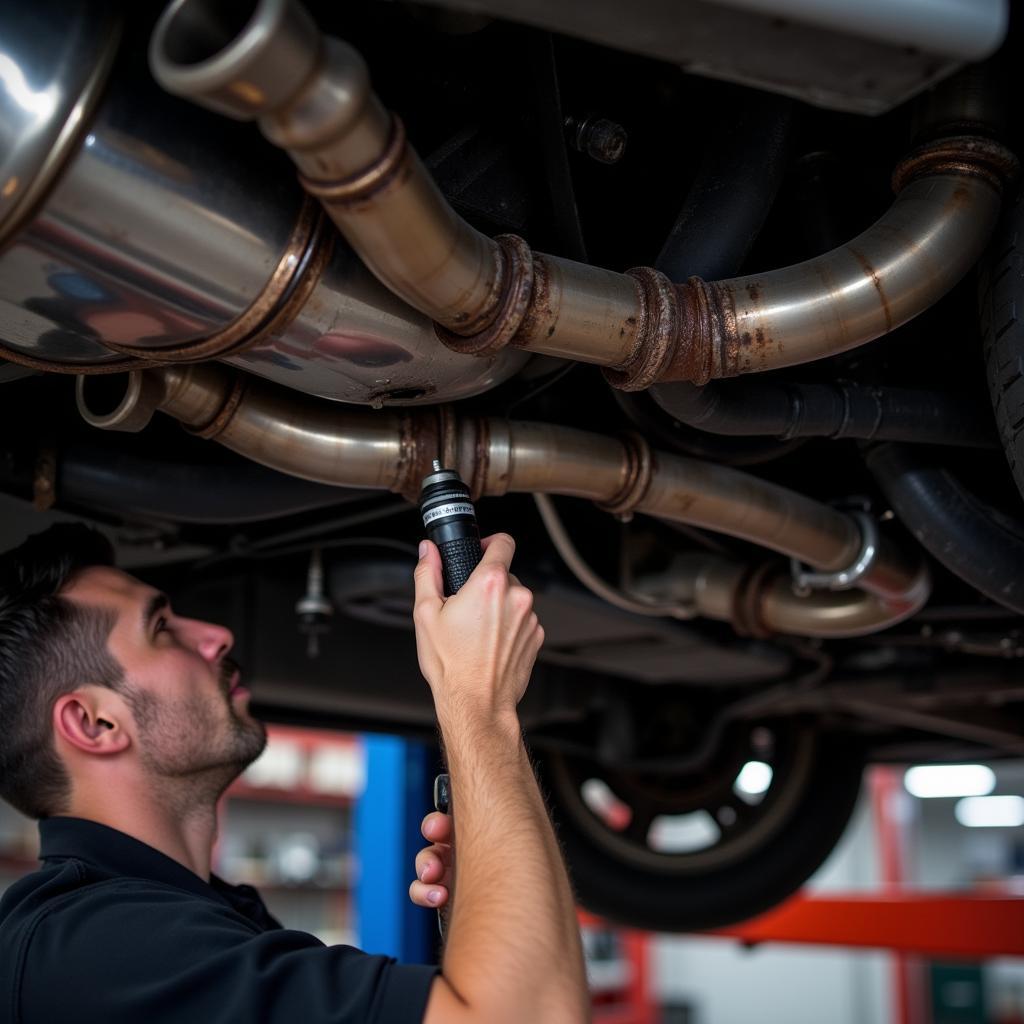 BMW Z8 Exhaust System Inspection