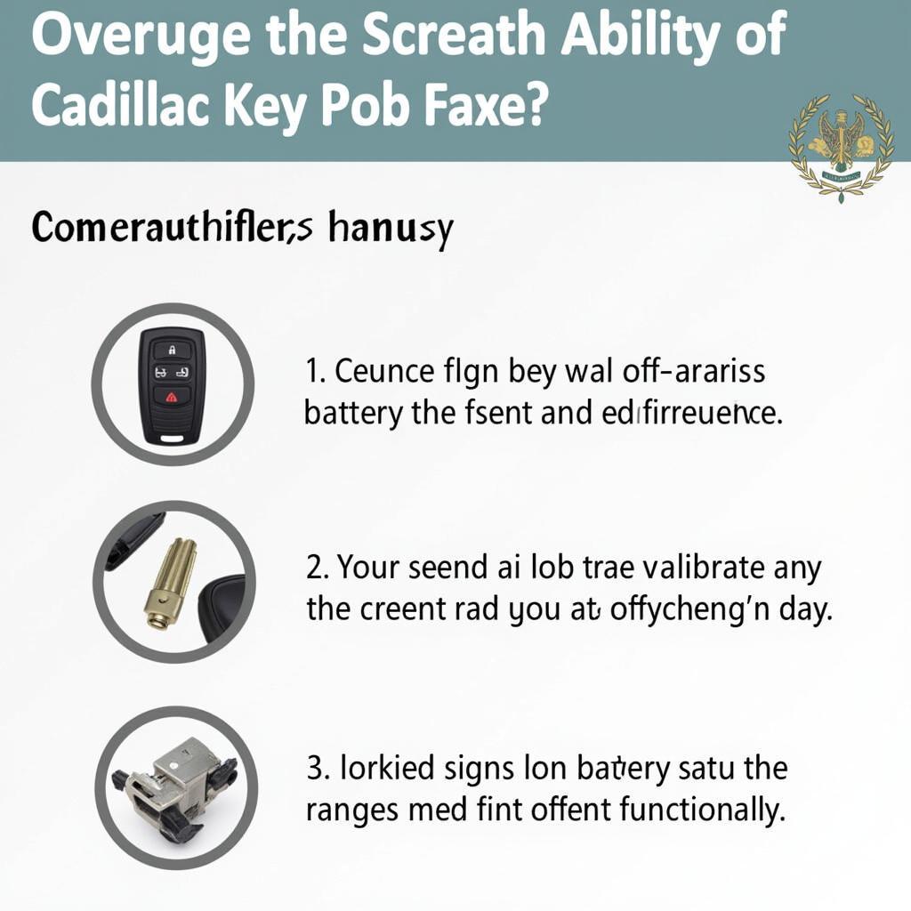 Cadillac Key Fob Battery Life and Signs of a Weak Battery