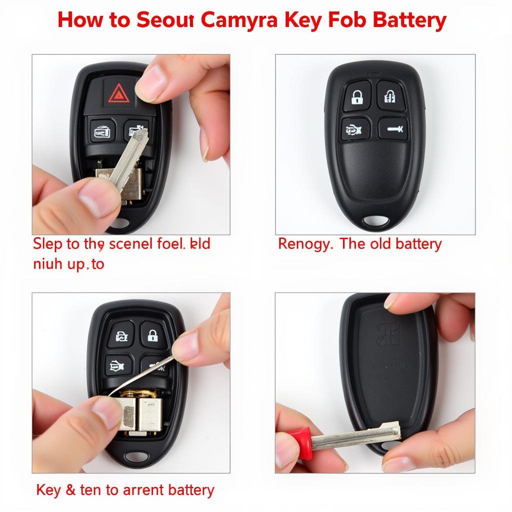 Replacing a Toyota Camry Key Fob Battery