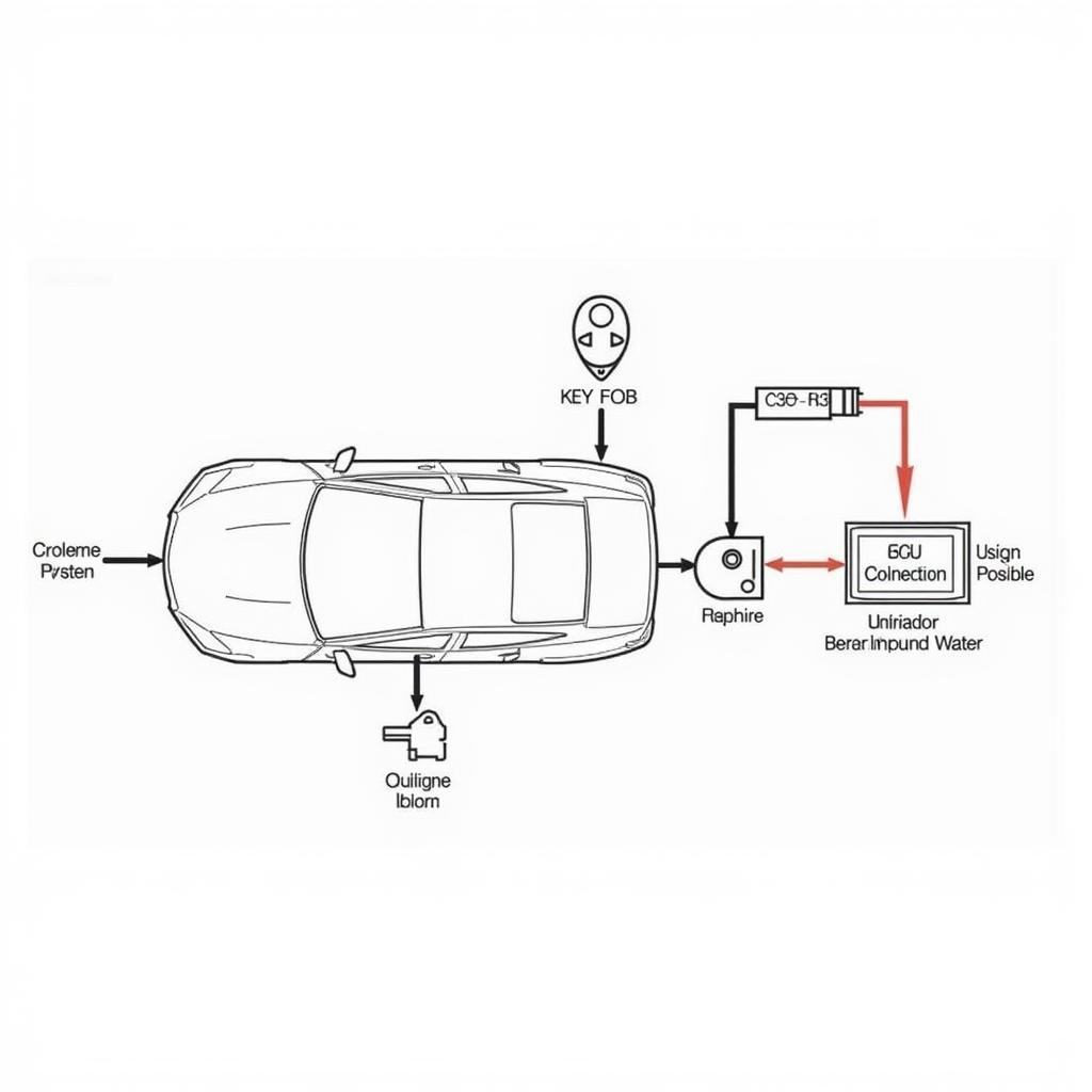 Diagram of a Car's Anti-Theft System