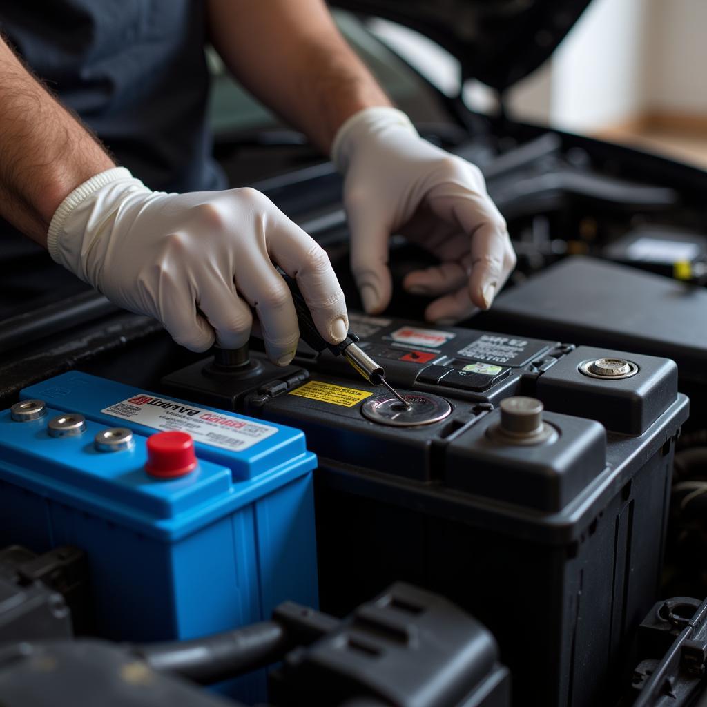 Car Battery Maintenance Check