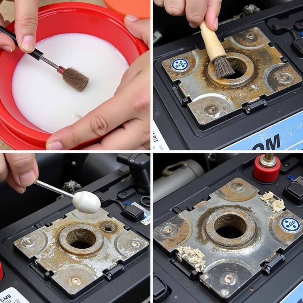 Cleaning Corroded Car Battery Terminals