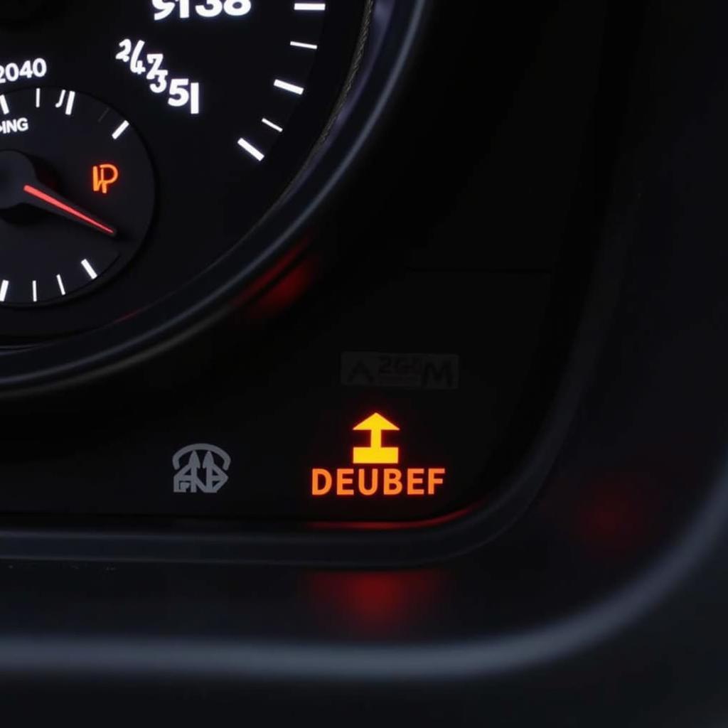 Car Dashboard Displaying Deactivated Start-Stop System