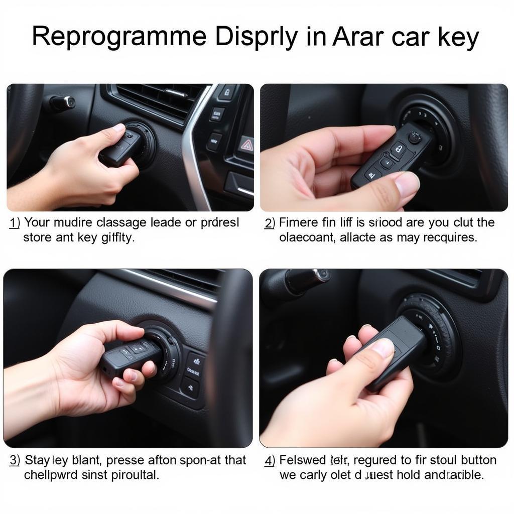 Reprogramming a car key using the car's ignition