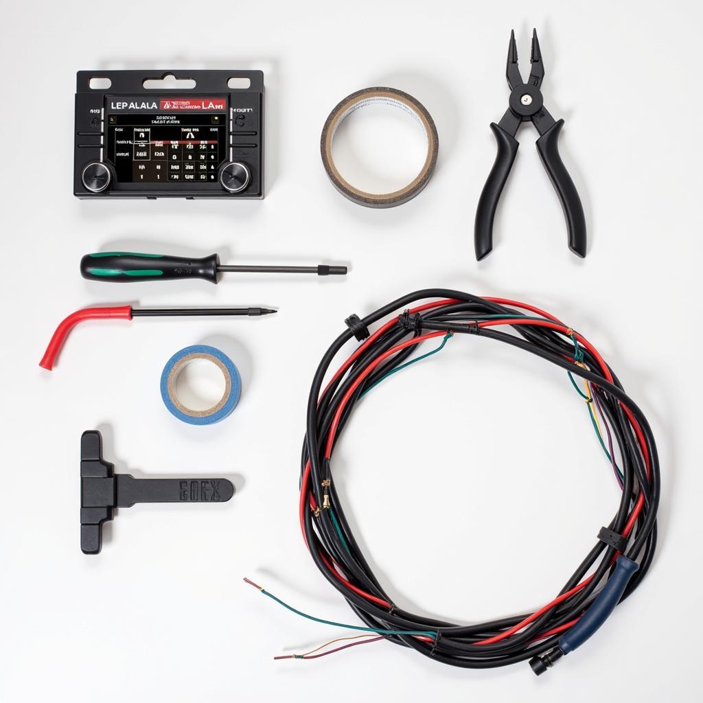 Tools and wiring harness for car radio installation