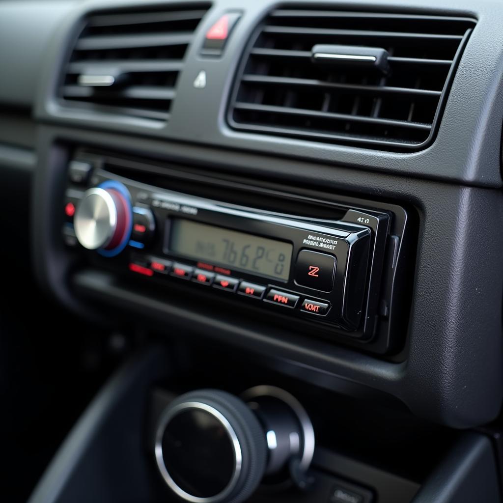 Car Radio with Detached Faceplate