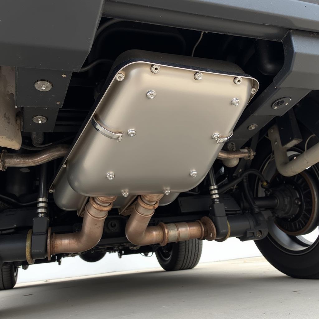 Catalytic Converter Shield Installed