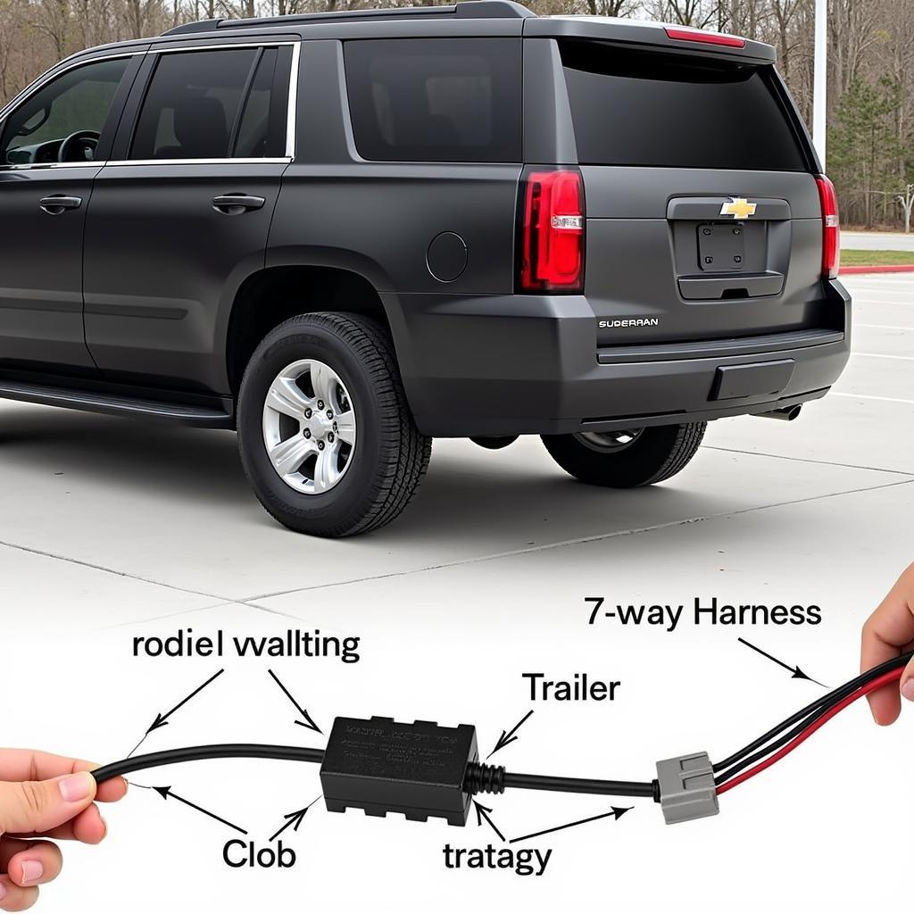 Chevy Suburban Trailer Brake System 7-Way Connector