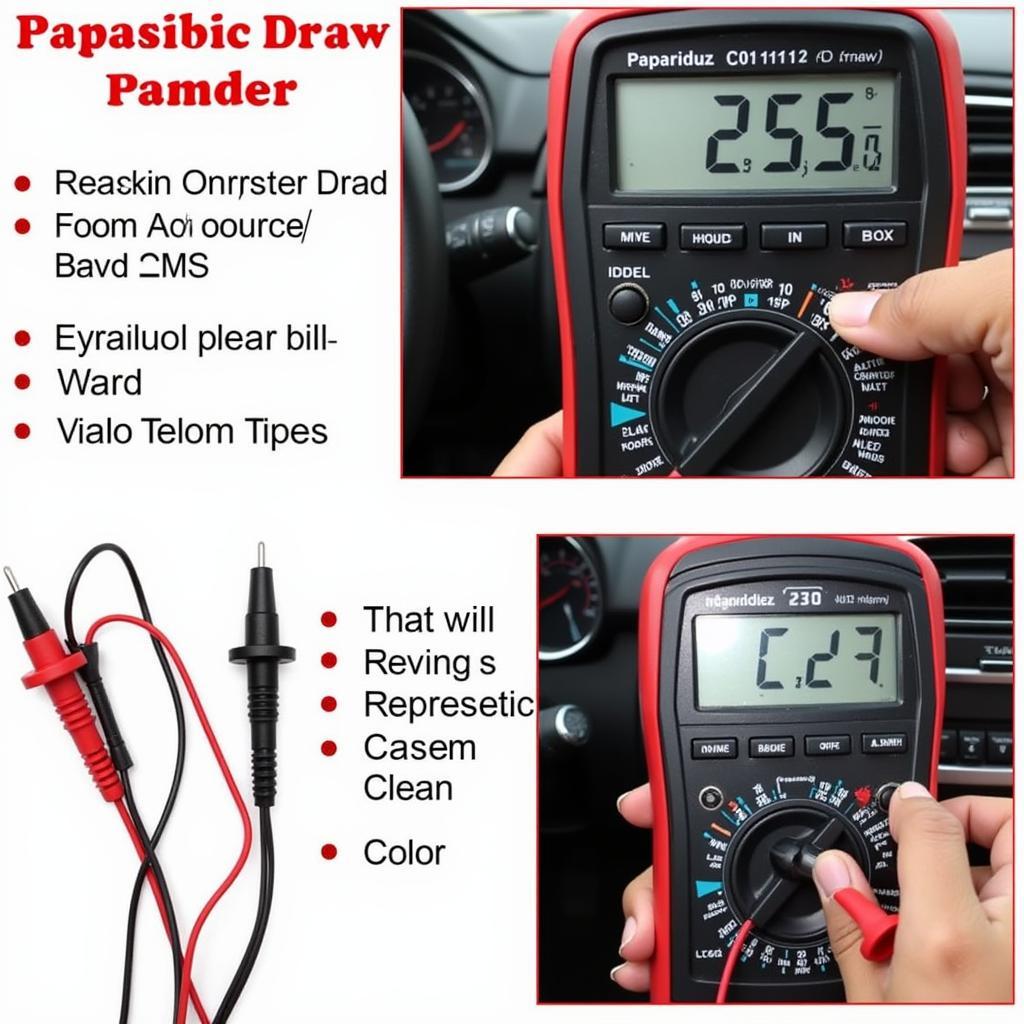 Chrysler 200 Parasitic Draw Test with Multimeter