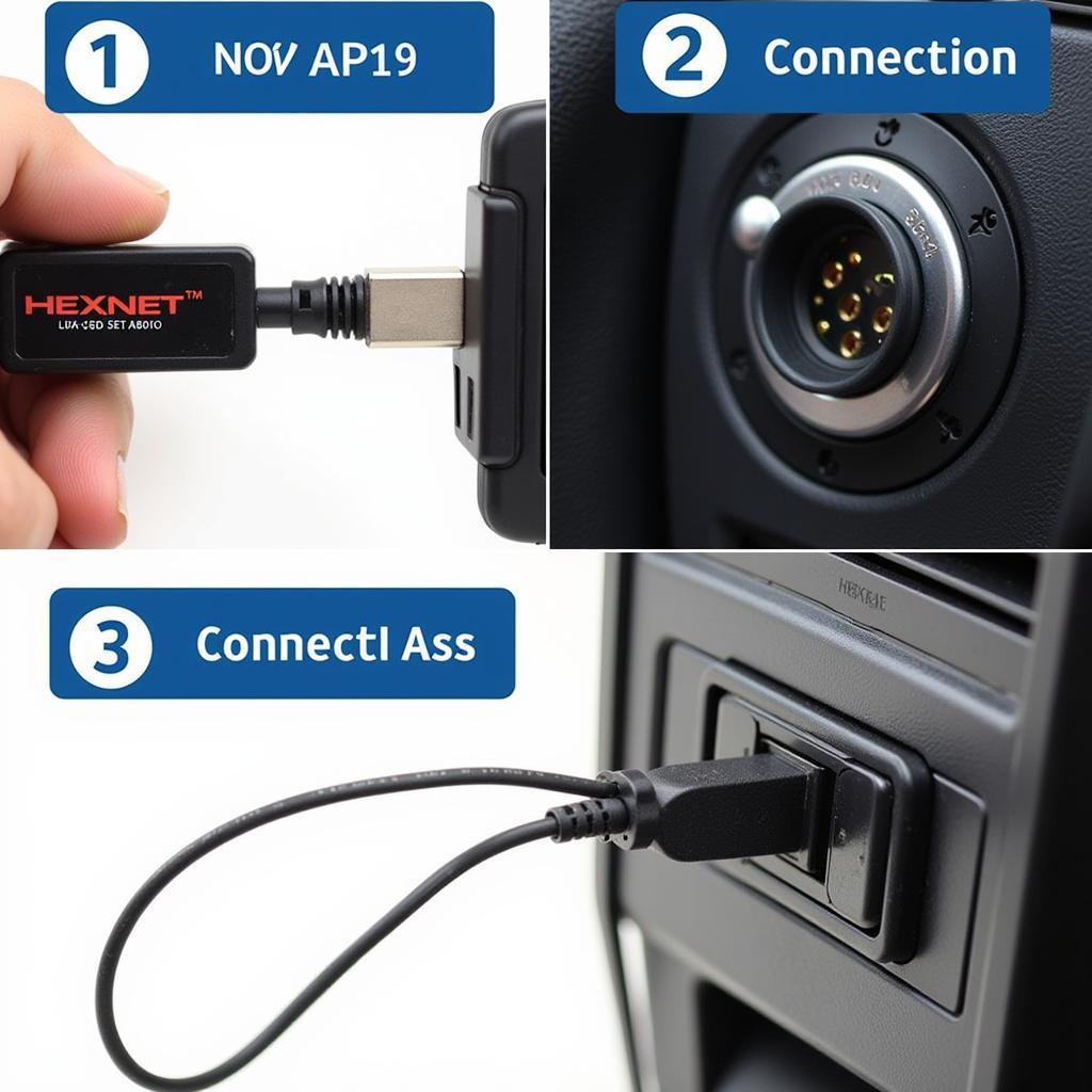 Connecting HEX NET to OBD2 Port