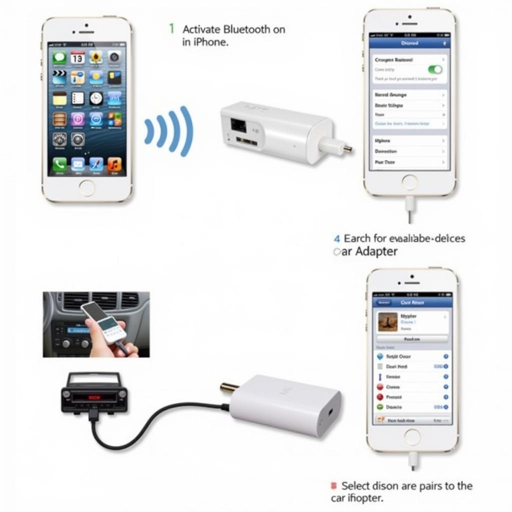 Connecting an iPhone to a Bluetooth Car Adapter