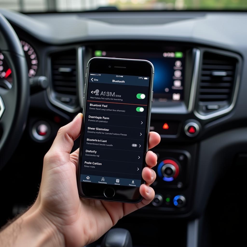 Connecting a Smartphone to a Car Bluetooth System