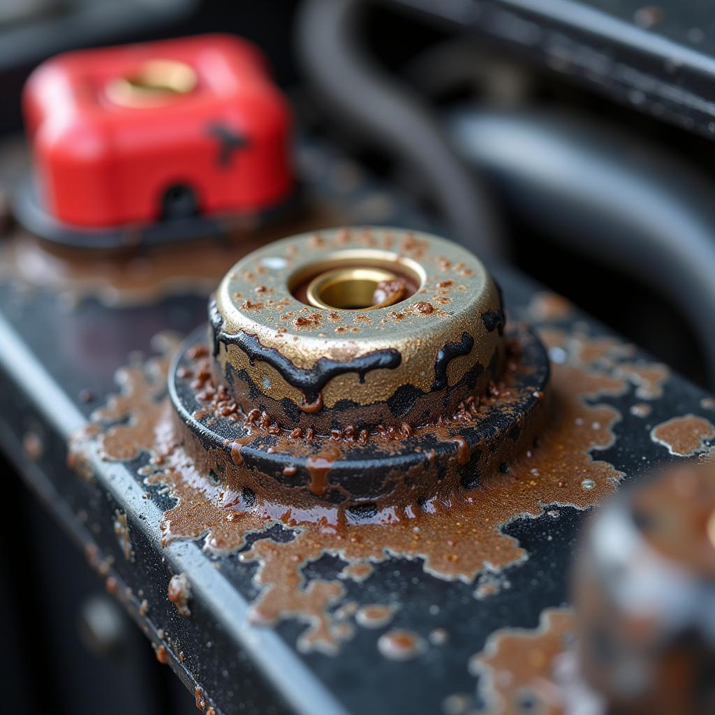 Corroded Car Battery Terminals