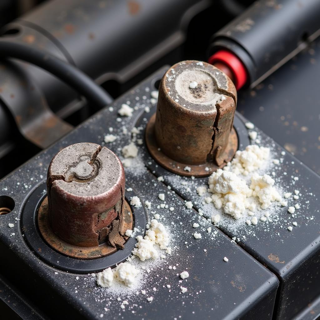 Corroded Car Battery Terminals