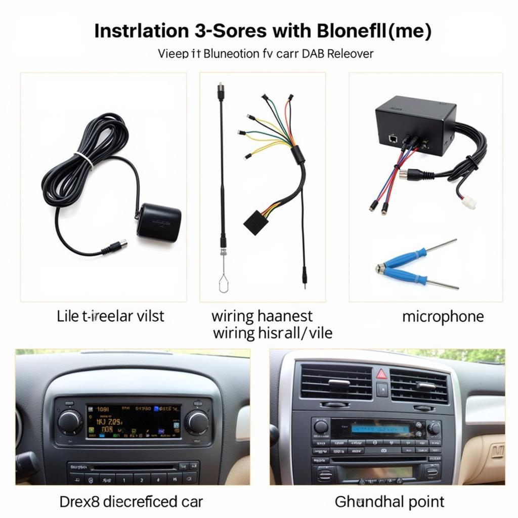 DAB Radio with Bluetooth Car Installation Process