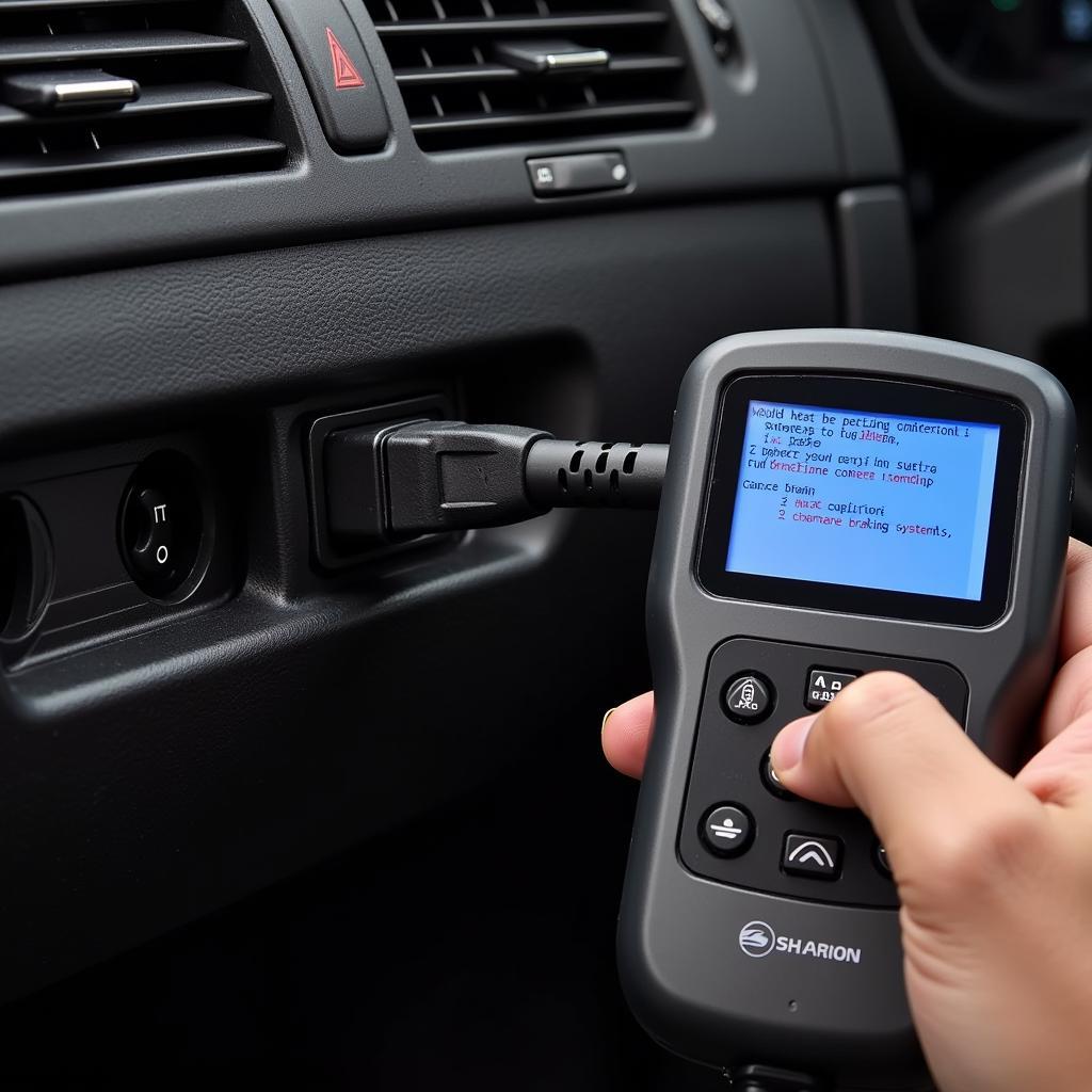 Diagnostic Scan Tool Used on a Saturn Ion