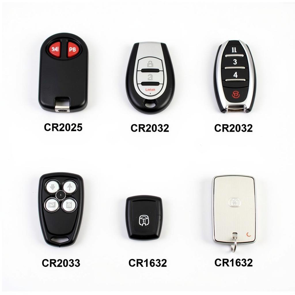 Different Key Fob Battery Types