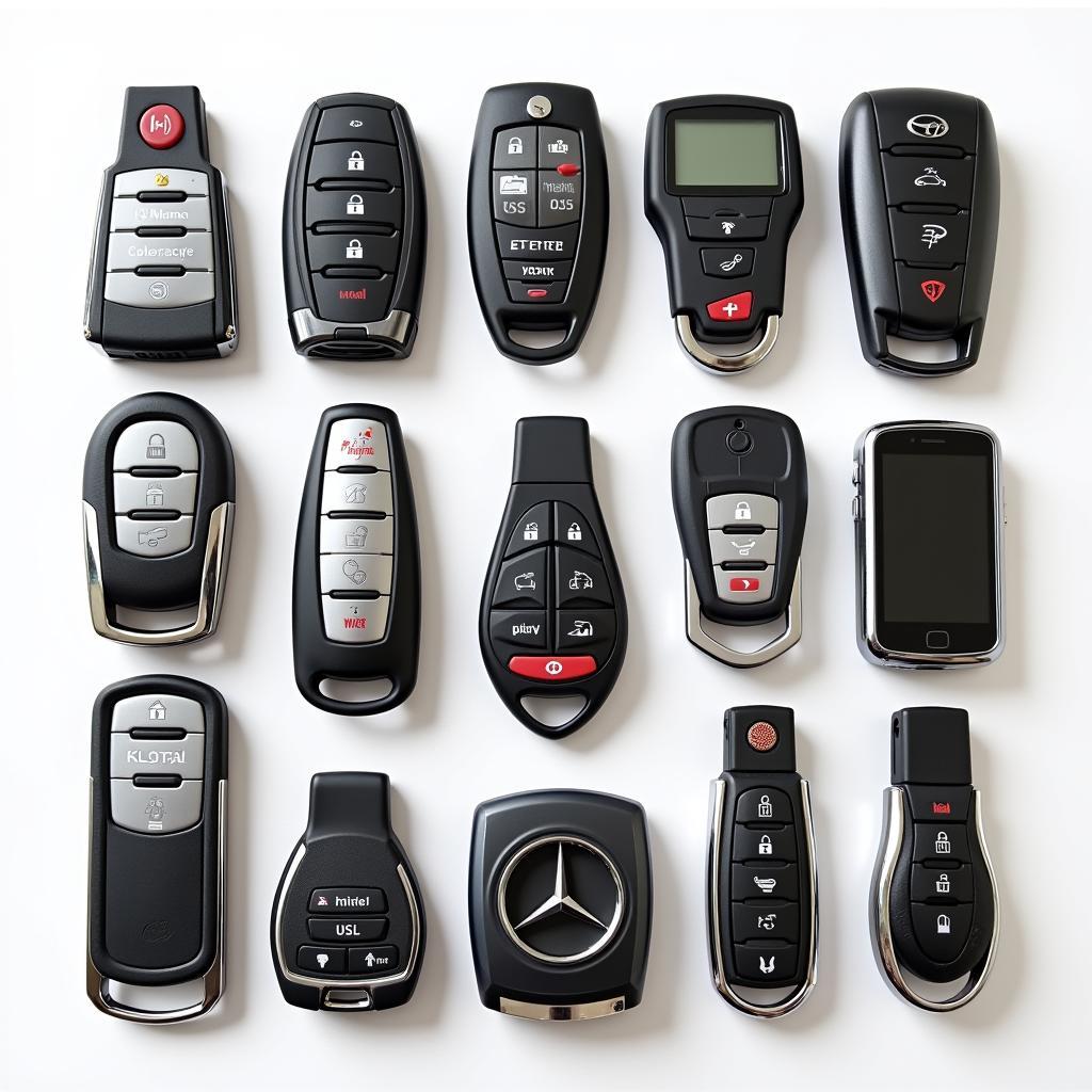 Variety of Car Key Fobs