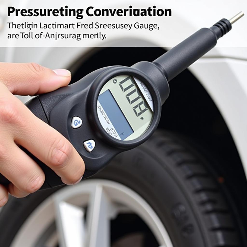 Digital Tire Pressure Gauge Display