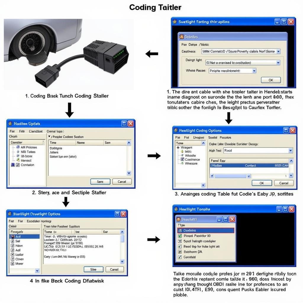 E90 Headlight Coding Process Demonstration