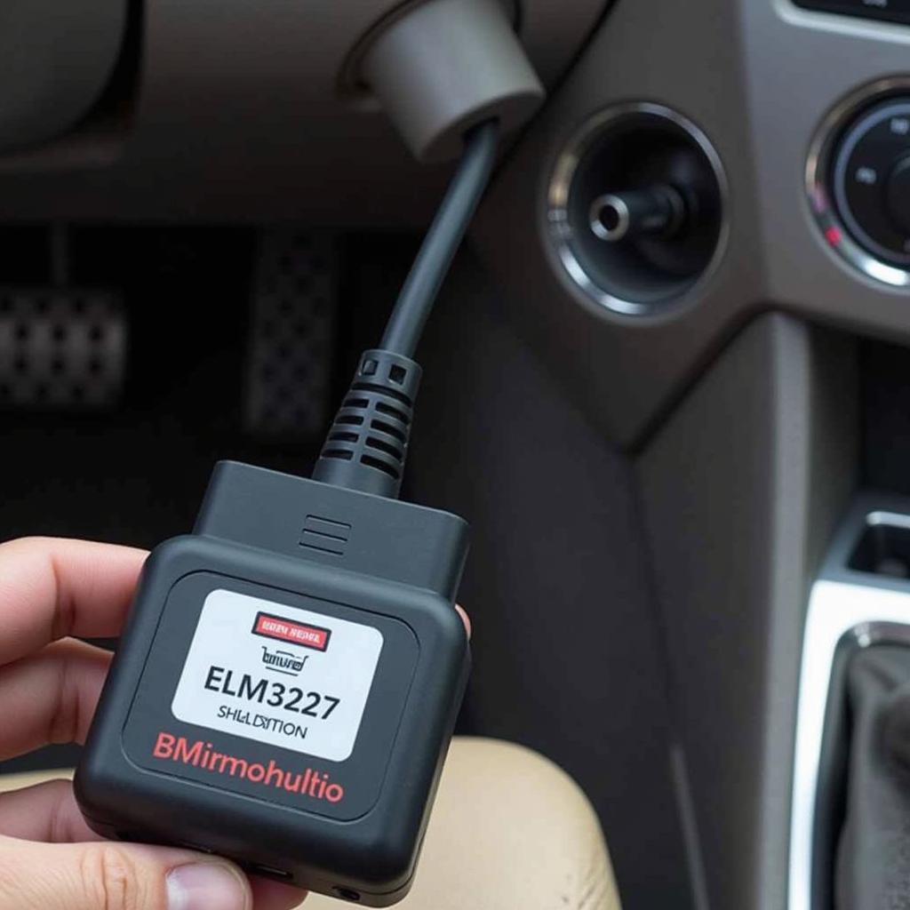 Elm327 Connected to OBD2 Port