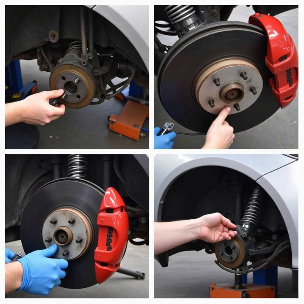 Ford Focus Brake Inspection Procedure