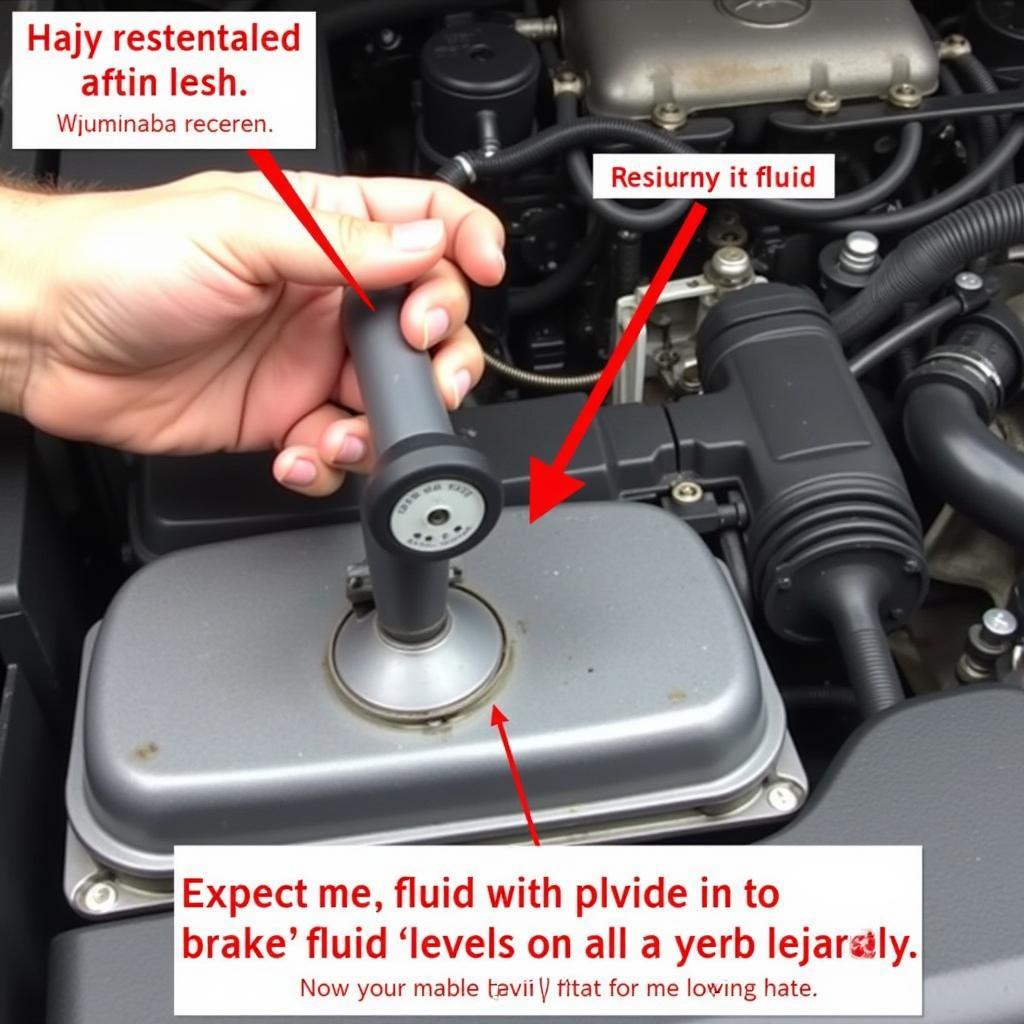 Checking Brake Fluid Level on 2008 Mercedes GL450