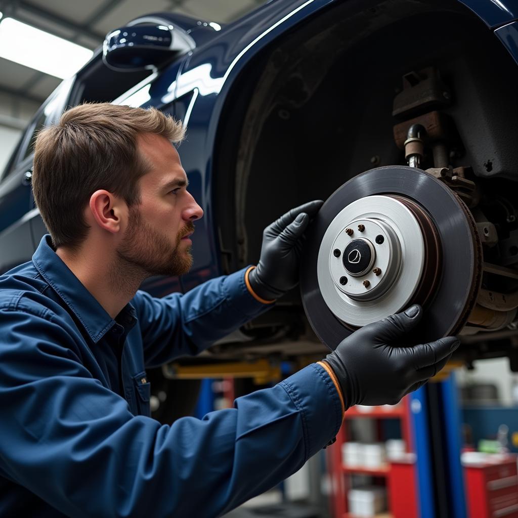 Mercedes GLK 250 Brake System Inspection