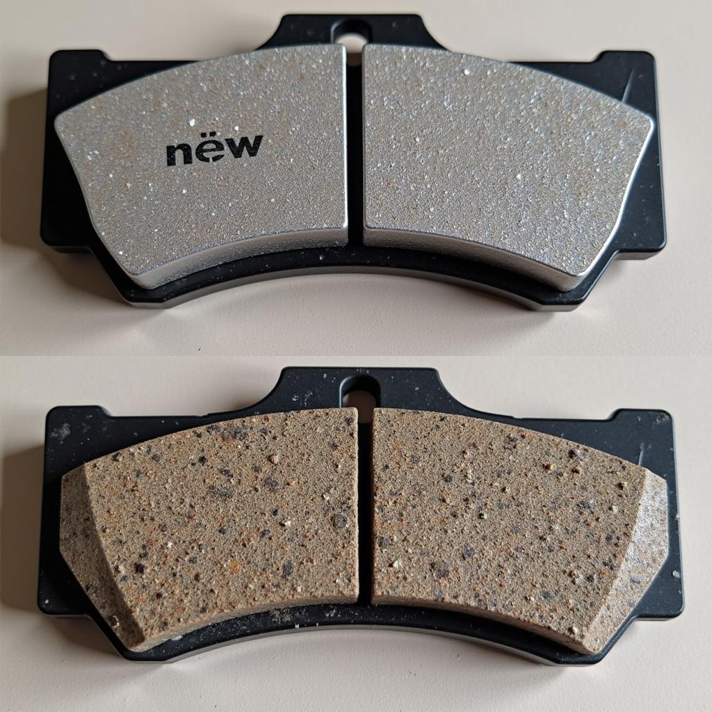 Worn Brake Pads on a Mercedes GLK 250