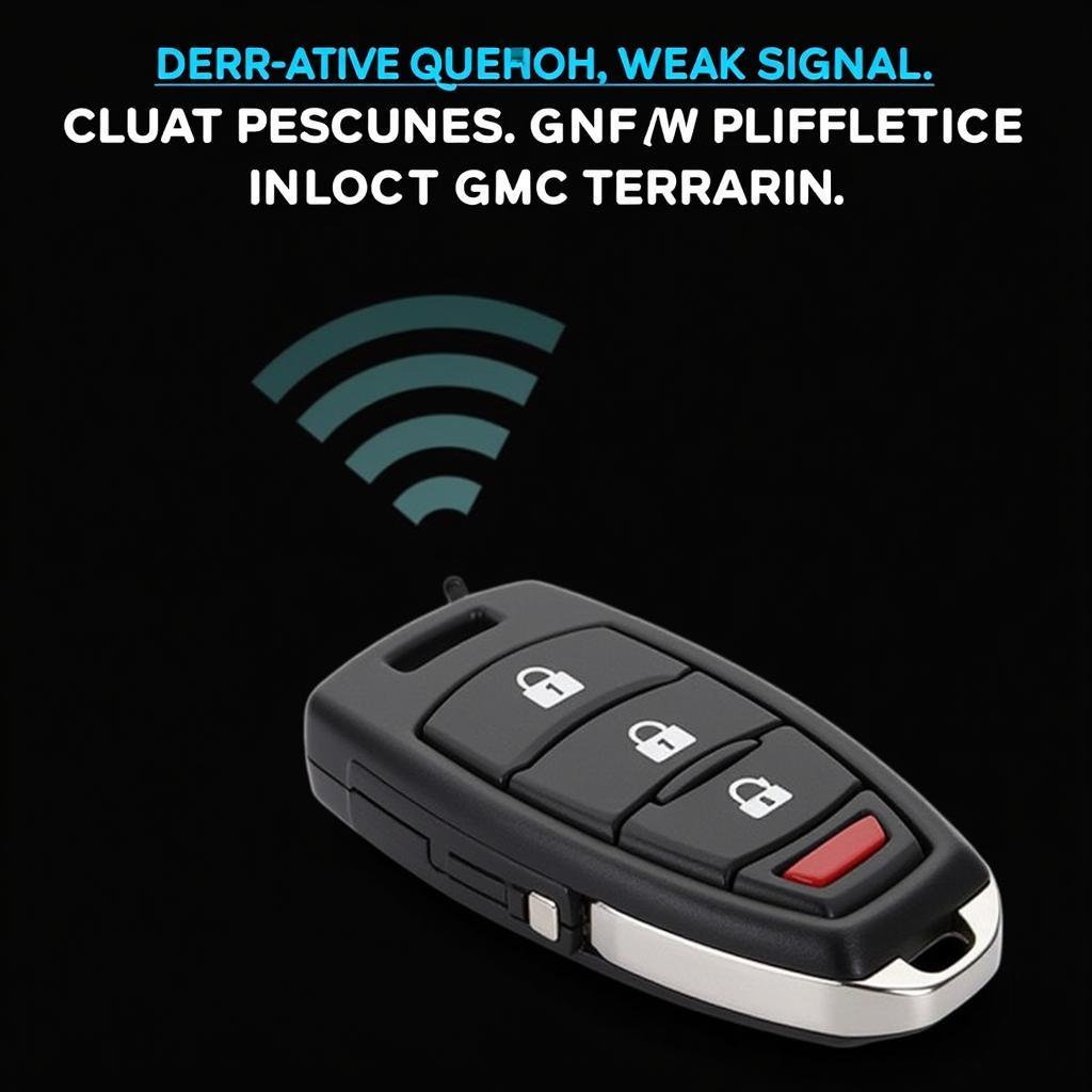 GMC Key Fob Low Battery Signs