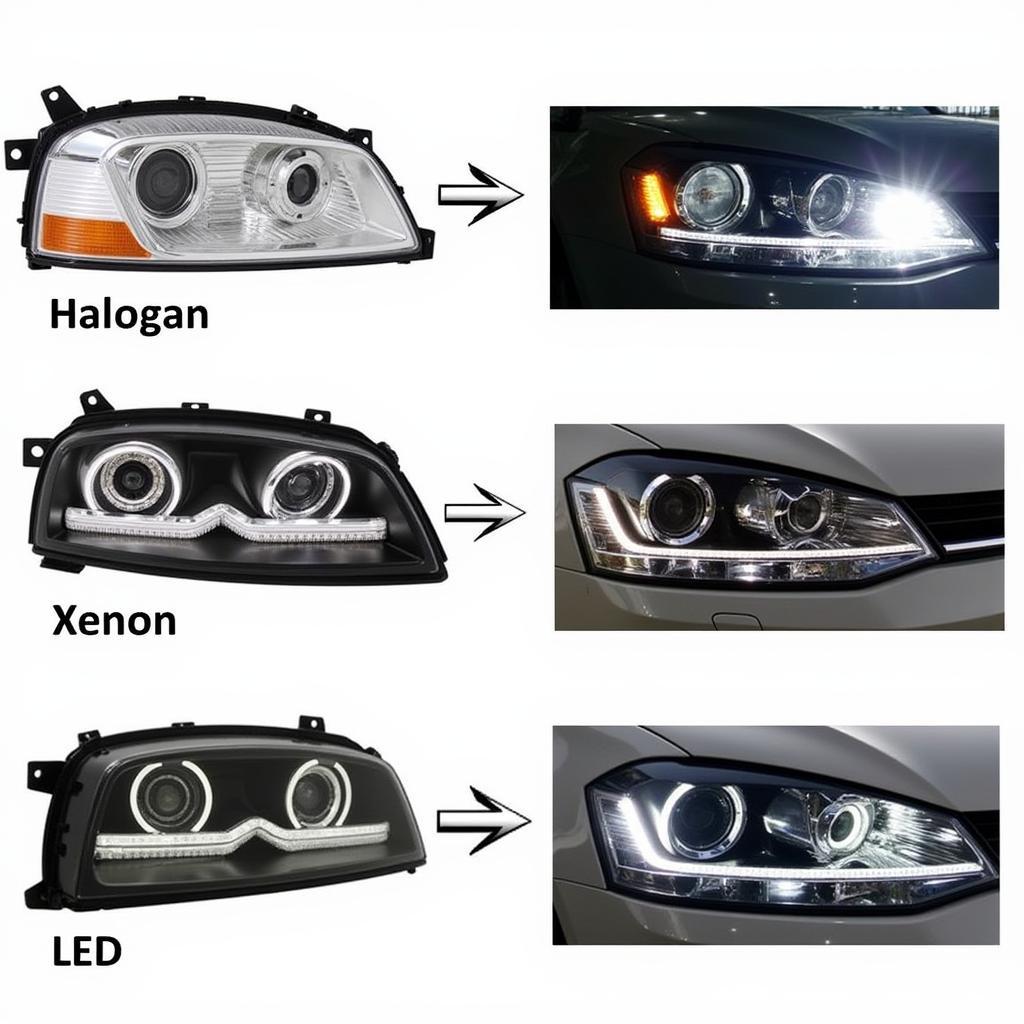 Golf 7 Headlight Types: Halogen, Xenon, and LED