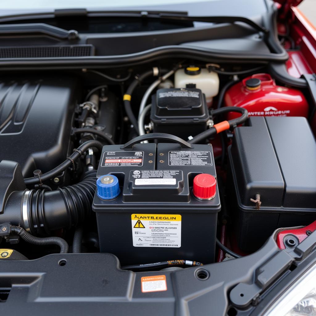 Jaguar Battery Location in Engine Compartment