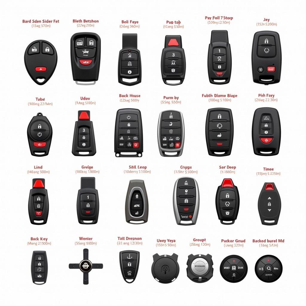 Different Types of Jeep Key Fobs