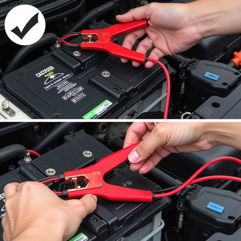 Jump Starting a Dead Car Battery