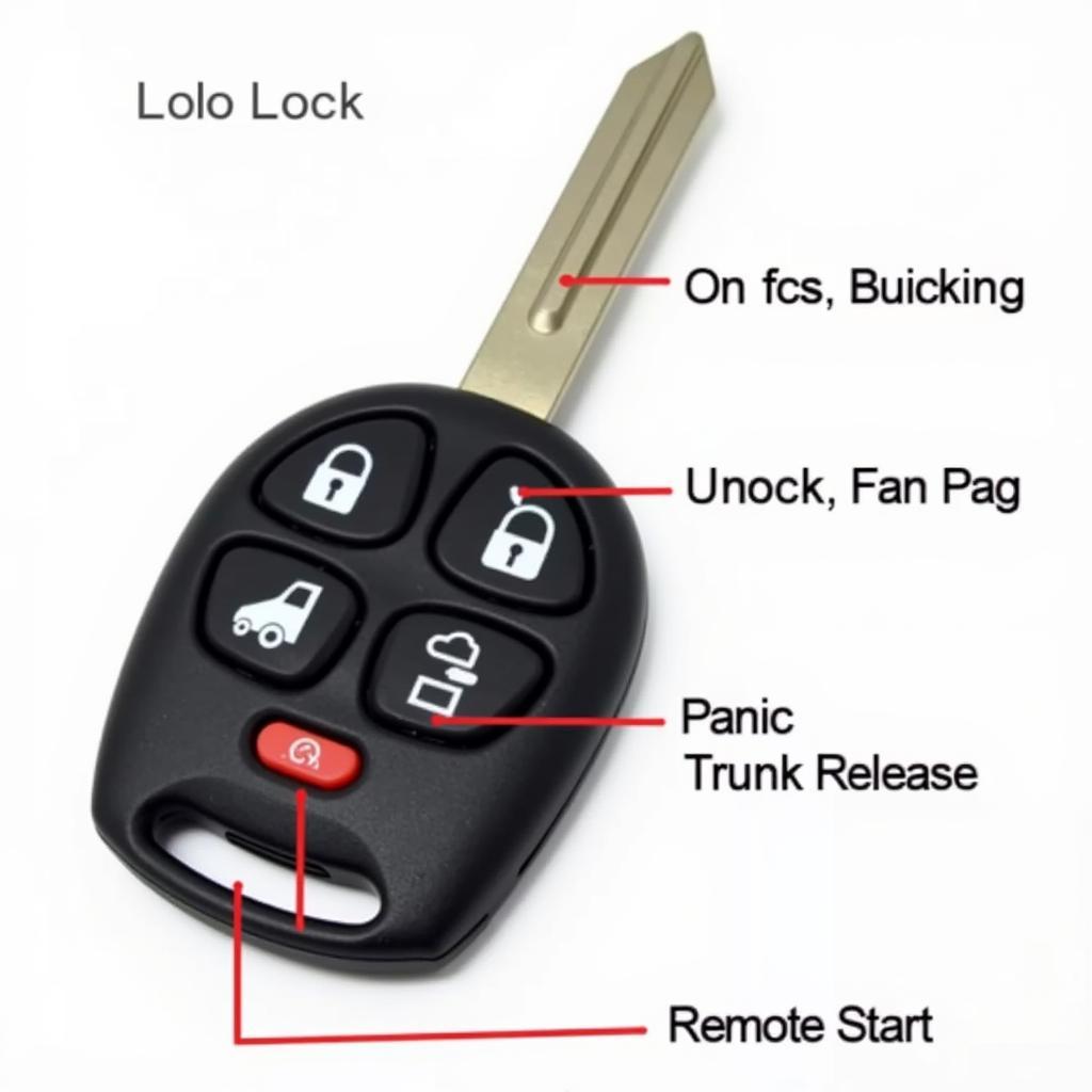 Key Fob Functions Diagram