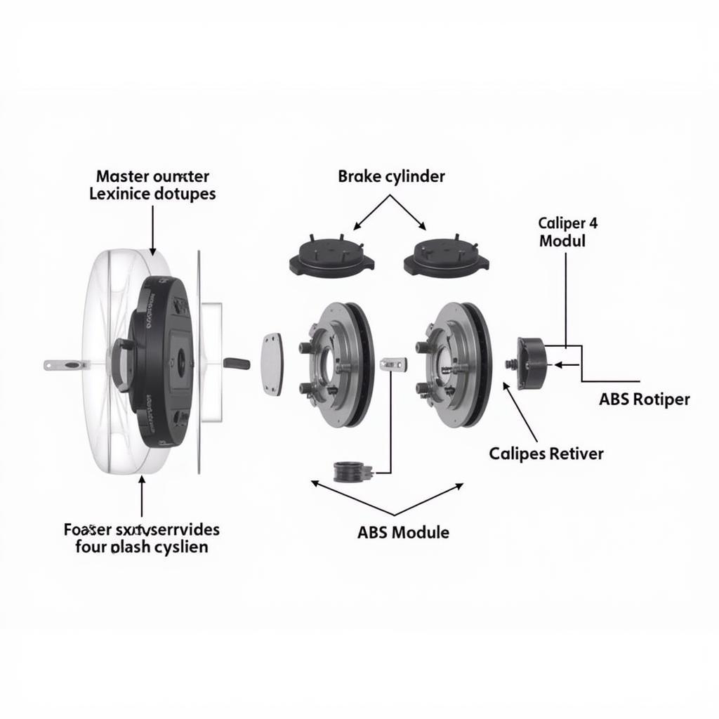 Kia Optima Hybrid Brake System Components Diagram