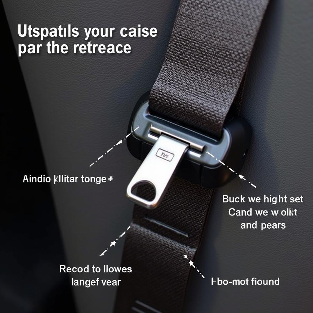 Kia Sorento Seat Belt Buckle Close-Up