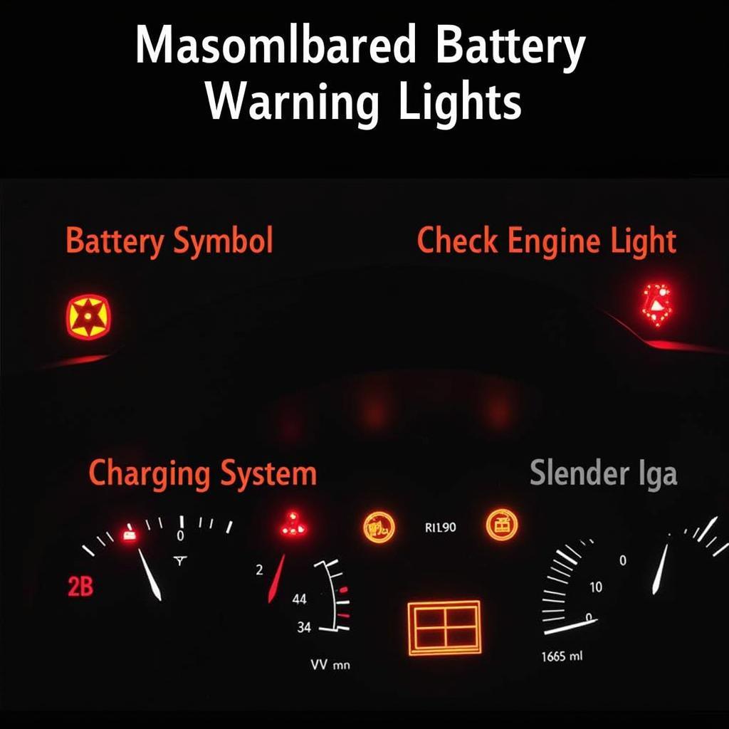 Land Rover Battery Warning Lights on Dashboard