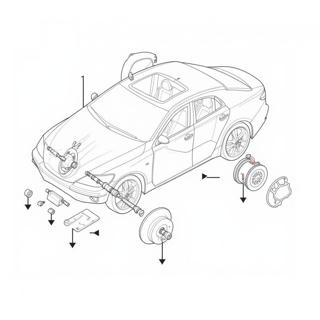 Lexus IS250 Brake System Diagram